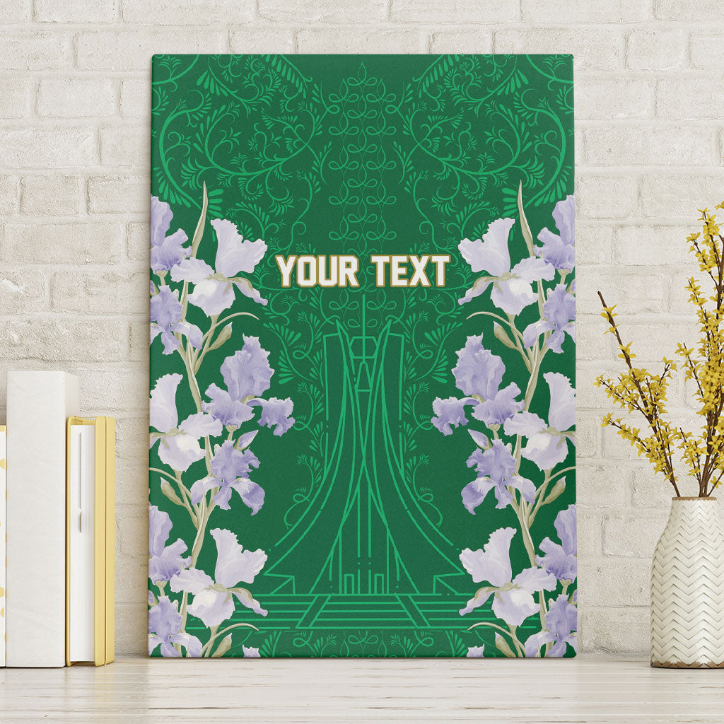 Custom Algeria Iris Floral Green Canvas Wall Art Africa Women’s Football Champion Series 2026
