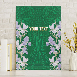 Custom Algeria Iris Floral Green Canvas Wall Art Africa Women’s Football Champion Series 2026