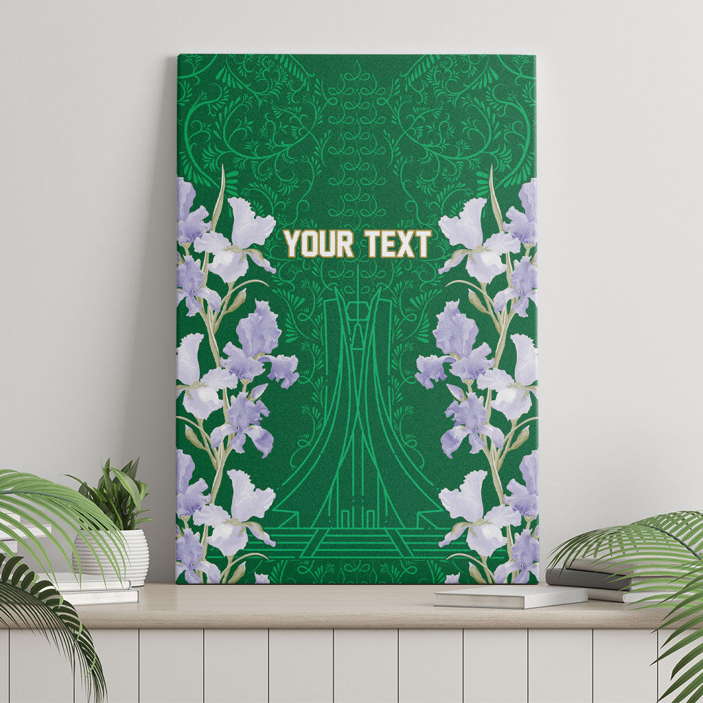 Custom Algeria Iris Floral Green Canvas Wall Art Africa Women’s Football Champion Series 2026