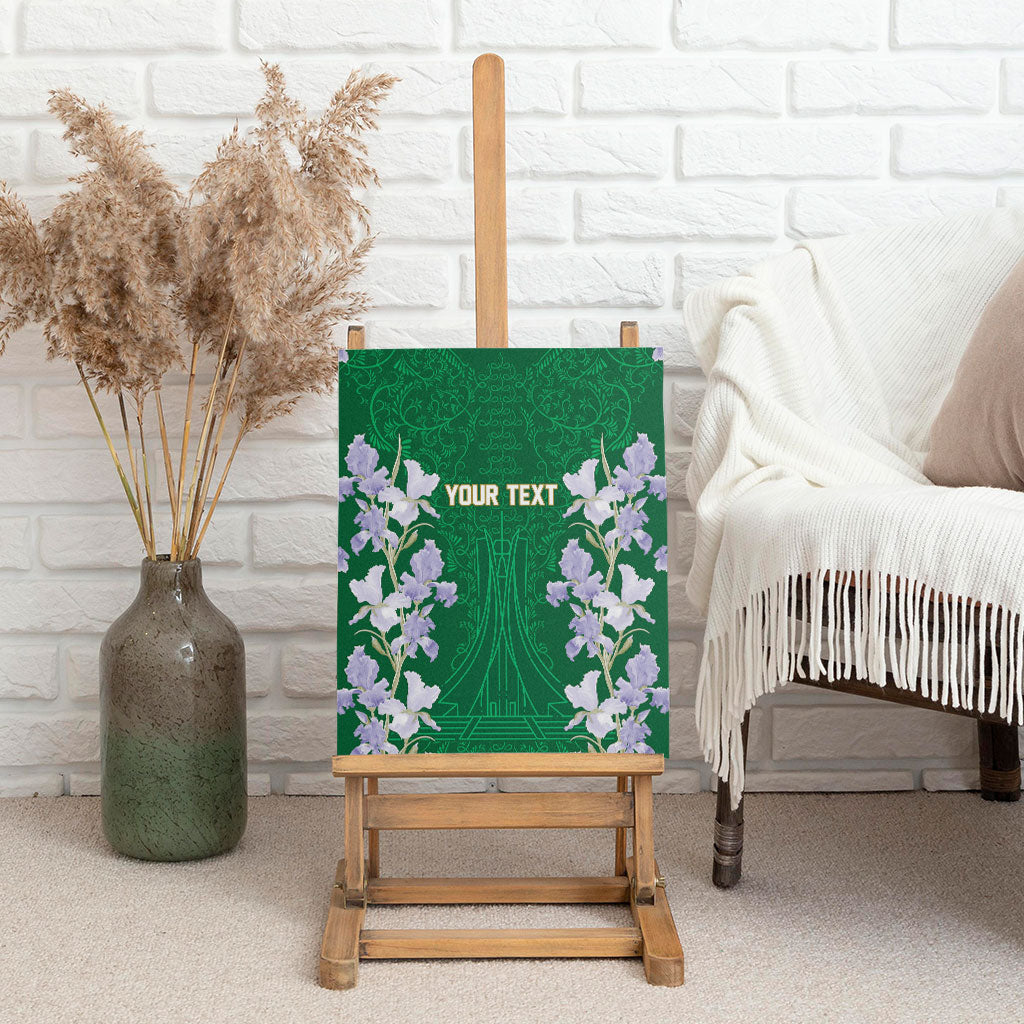 Custom Algeria Iris Floral Green Canvas Wall Art Africa Women’s Football Champion Series 2026