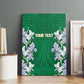 Custom Algeria Iris Floral Green Canvas Wall Art Africa Women’s Football Champion Series 2026