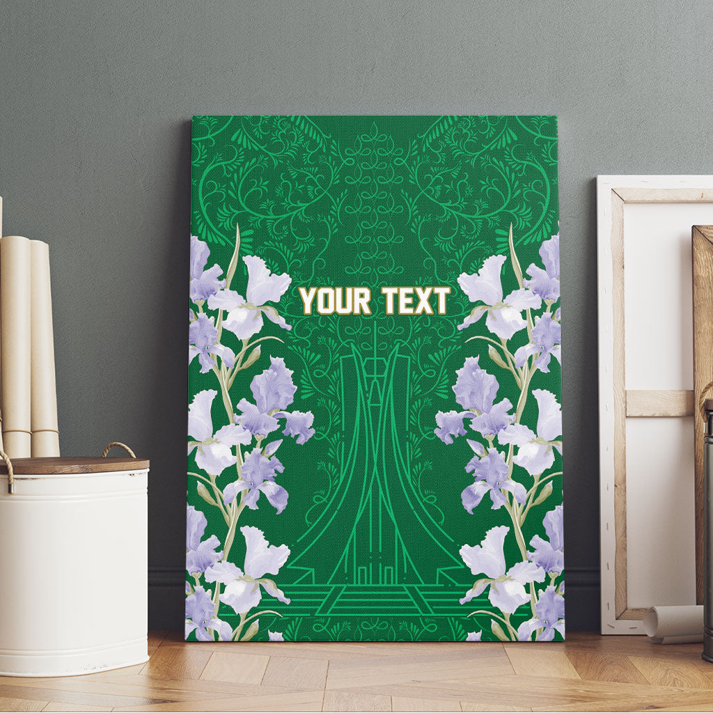 Custom Algeria Iris Floral Green Canvas Wall Art Africa Women’s Football Champion Series 2026