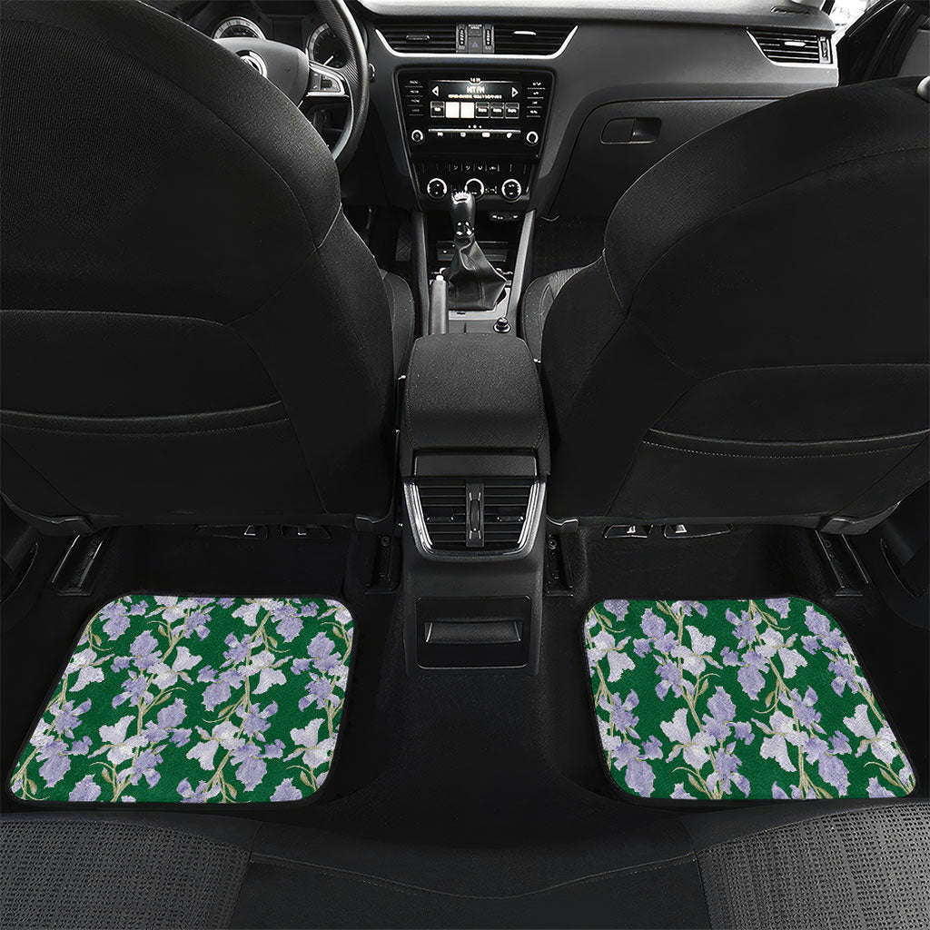 Custom Algeria Iris Floral Green Car Mats Africa Women’s Football Champion Series 2026