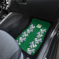Custom Algeria Iris Floral Green Car Mats Africa Women’s Football Champion Series 2026