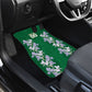 Custom Algeria Iris Floral Green Car Mats Africa Women’s Football Champion Series 2026