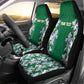 Custom Algeria Iris Floral Green Car Seat Cover Africa Women’s Football Champion Series 2026