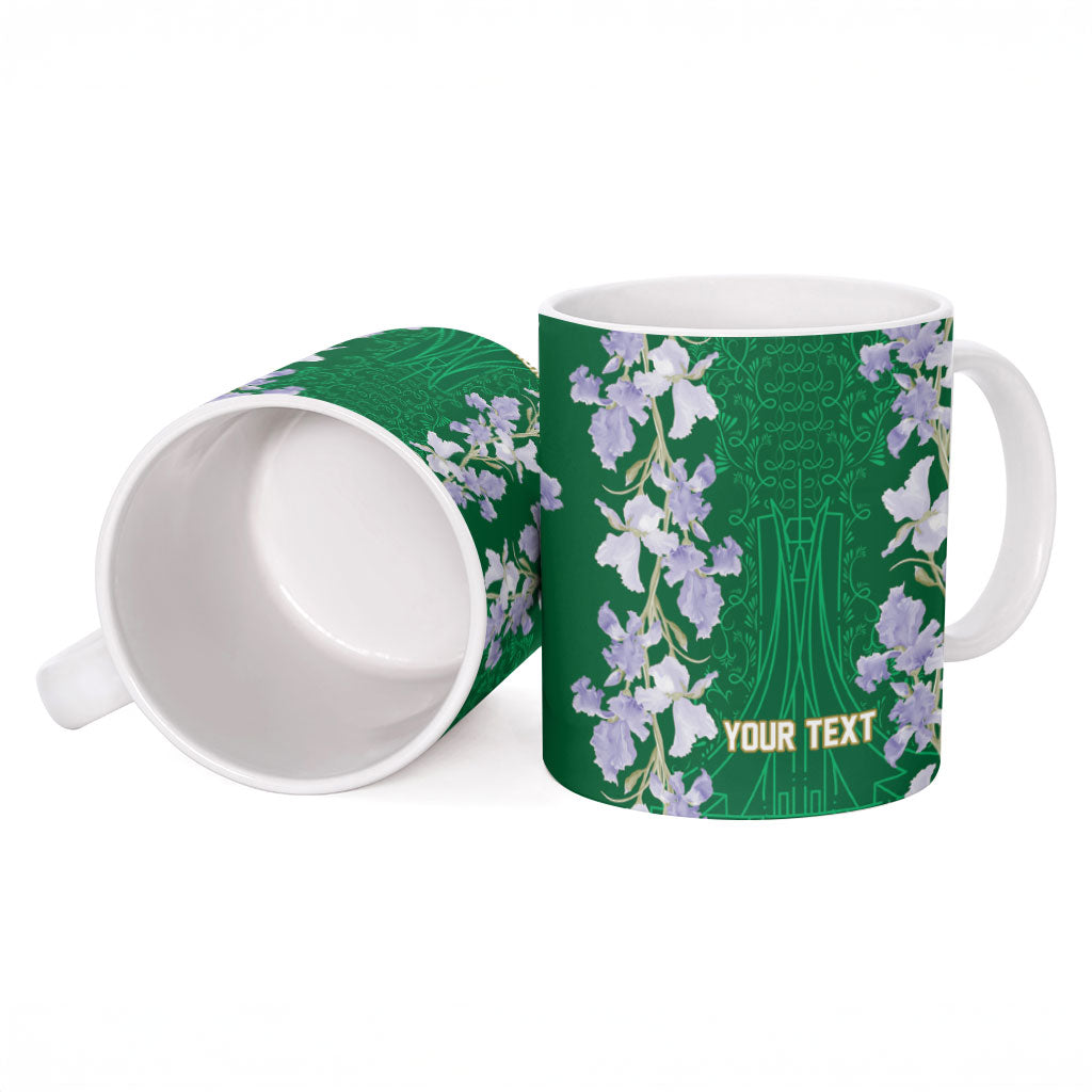 Custom Algeria Iris Floral Green Ceramic Mug Africa Women’s Football Champion Series 2026