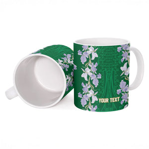 Custom Algeria Iris Floral Green Ceramic Mug Africa Women’s Football Champion Series 2026
