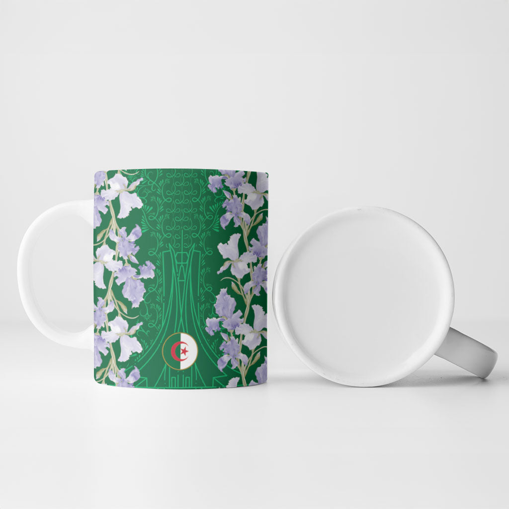 Custom Algeria Iris Floral Green Ceramic Mug Africa Women’s Football Champion Series 2026