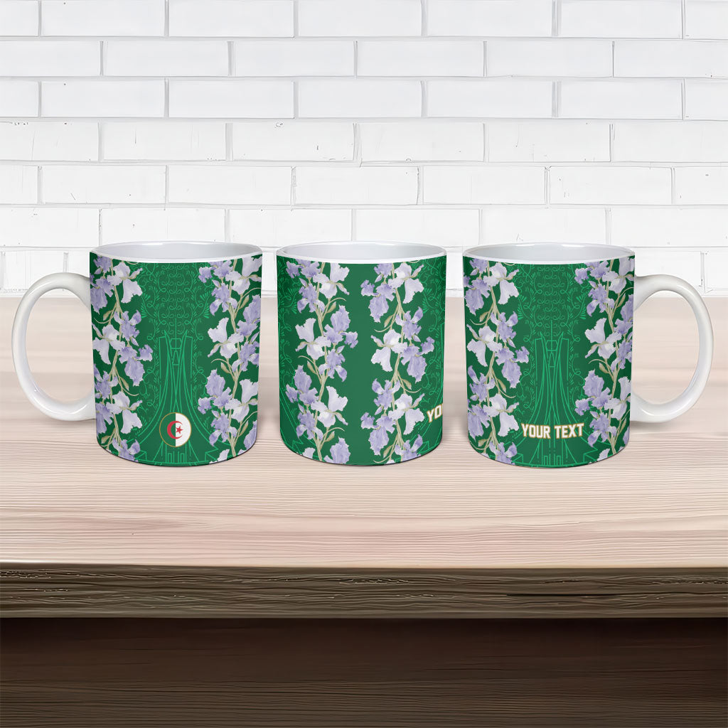 Custom Algeria Iris Floral Green Ceramic Mug Africa Women’s Football Champion Series 2026