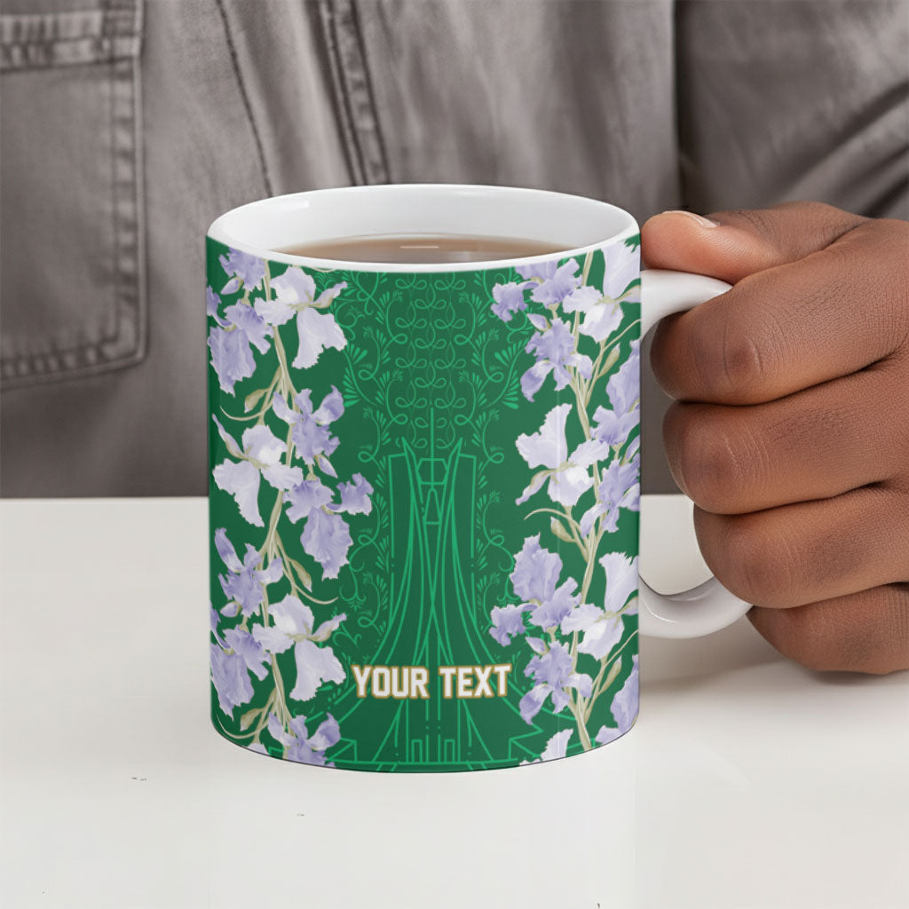 Custom Algeria Iris Floral Green Ceramic Mug Africa Women’s Football Champion Series 2026
