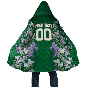 Custom Algeria Iris Floral Green Cloak Africa Women’s Football Champion Series 2026