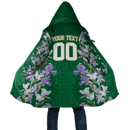 Custom Algeria Iris Floral Green Cloak Africa Women’s Football Champion Series 2026