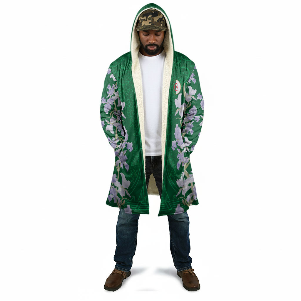Custom Algeria Iris Floral Green Cloak Africa Women’s Football Champion Series 2026