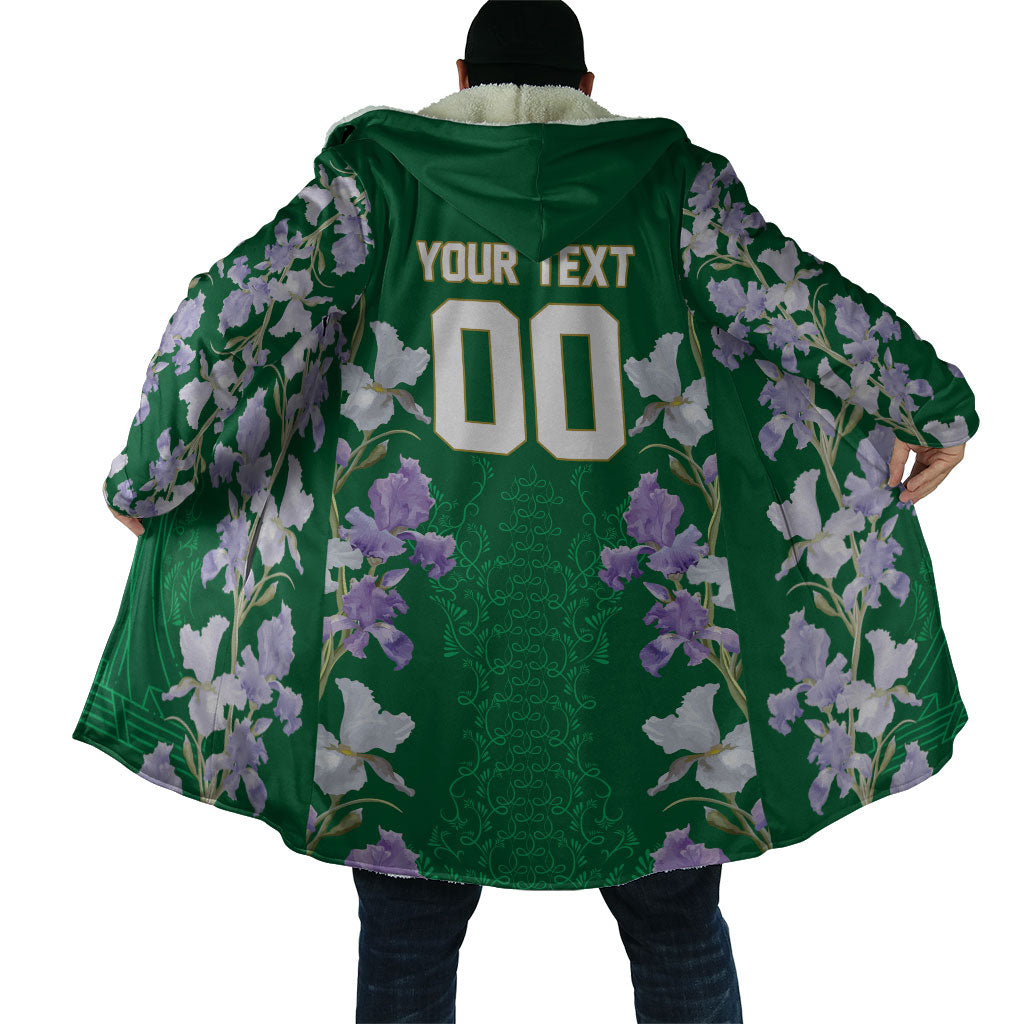 Custom Algeria Iris Floral Green Cloak Africa Women’s Football Champion Series 2026