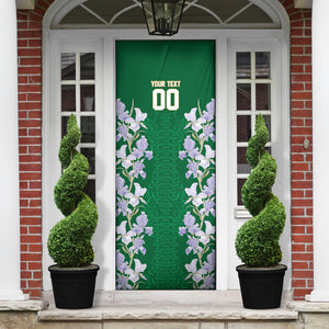 Custom Algeria Iris Floral Green Door Cover Africa Women’s Football Champion Series 2026