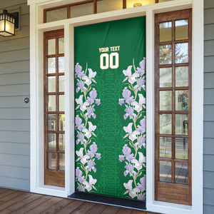 Custom Algeria Iris Floral Green Door Cover Africa Women’s Football Champion Series 2026