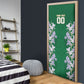 Custom Algeria Iris Floral Green Door Cover Africa Women’s Football Champion Series 2026