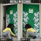 Custom Algeria Iris Floral Green Door Cover Africa Women’s Football Champion Series 2026