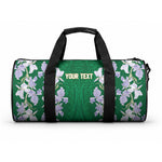 Custom Algeria Iris Floral Green Duffle Bag Africa Women’s Football Champion Series 2026