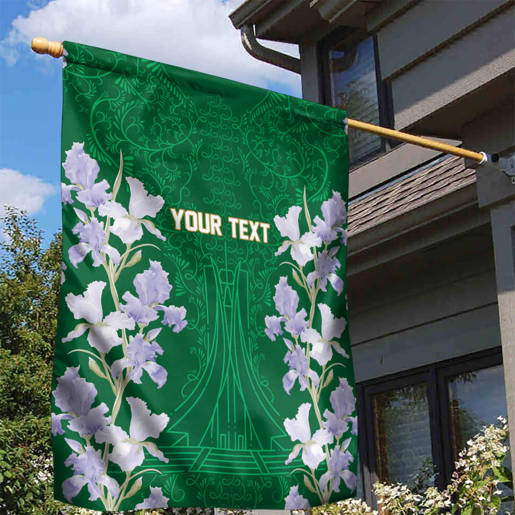 Custom Algeria Iris Floral Green Garden Flag Africa Women’s Football Champion Series 2026