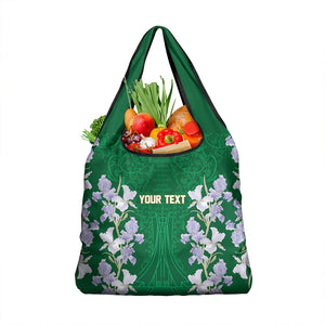 Custom Algeria Iris Floral Green Grocery Bag Africa Women’s Football Champion Series 2026