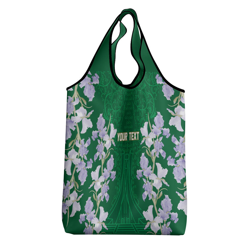 Custom Algeria Iris Floral Green Grocery Bag Africa Women’s Football Champion Series 2026