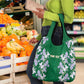 Custom Algeria Iris Floral Green Grocery Bag Africa Women’s Football Champion Series 2026