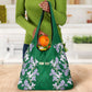 Custom Algeria Iris Floral Green Grocery Bag Africa Women’s Football Champion Series 2026