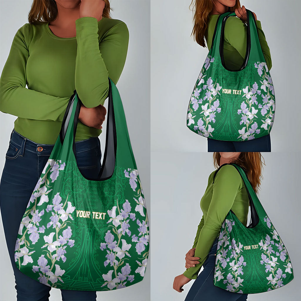 Custom Algeria Iris Floral Green Grocery Bag Africa Women’s Football Champion Series 2026