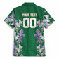 Custom Algeria Iris Floral Green Hawaiian Shirt Africa Women’s Football Champion Series 2026