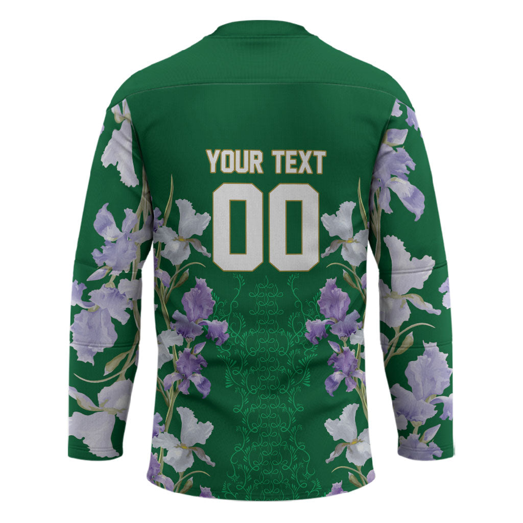 Custom Algeria Iris Floral Green Hockey Jersey Africa Women’s Football Champion Series 2026
