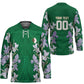 Custom Algeria Iris Floral Green Hockey Jersey Africa Women’s Football Champion Series 2026