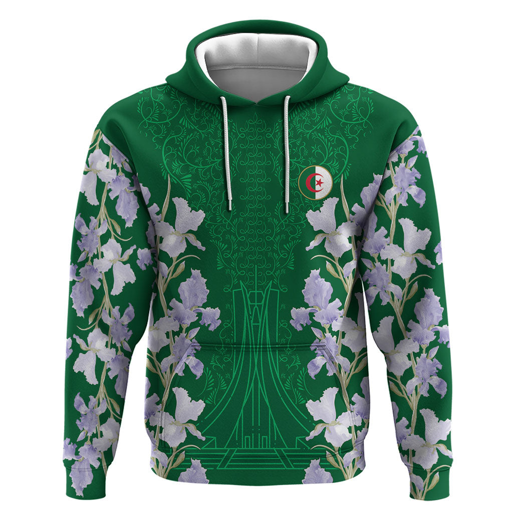 Custom Algeria Iris Floral Green Hoodie Africa Women’s Football Champion Series 2026