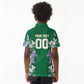 Custom Algeria Iris Floral Green Kid Polo Shirt Africa Women’s Football Champion Series 2026