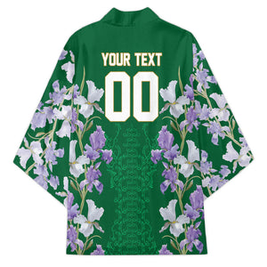 Custom Algeria Iris Floral Green Kimono Africa Women’s Football Champion Series 2026