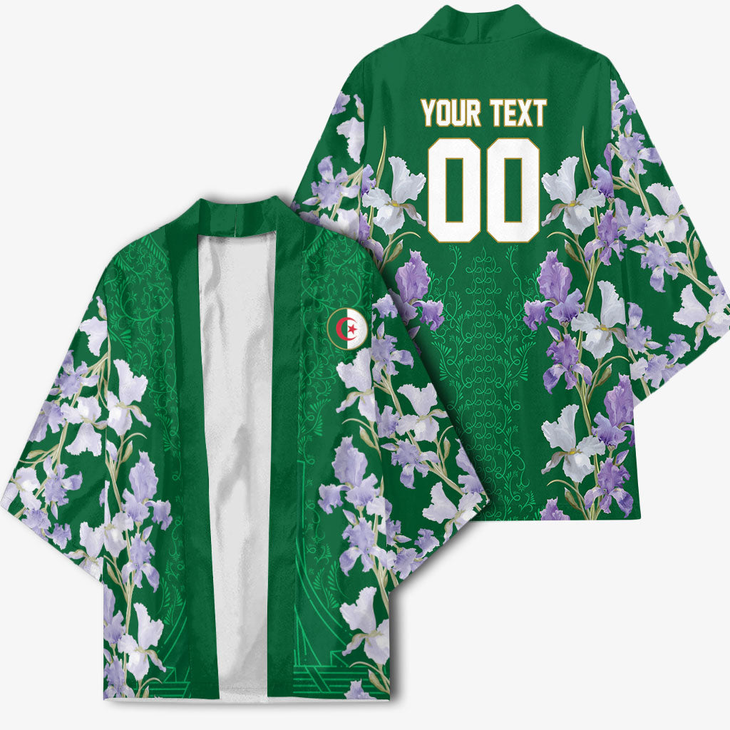 Custom Algeria Iris Floral Green Kimono Africa Women’s Football Champion Series 2026