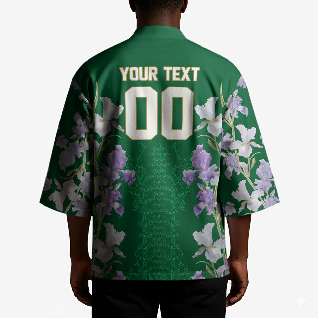 Custom Algeria Iris Floral Green Kimono Africa Women’s Football Champion Series 2026