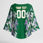 Custom Algeria Iris Floral Green Kimono Sleeve Blouse Africa Women’s Football Champion Series 2026