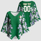 Custom Algeria Iris Floral Green Kimono Sleeve Blouse Africa Women’s Football Champion Series 2026