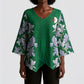 Custom Algeria Iris Floral Green Kimono Sleeve Blouse Africa Women’s Football Champion Series 2026