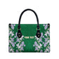 Custom Algeria Iris Floral Green Leather Bag Africa Women’s Football Champion Series 2026