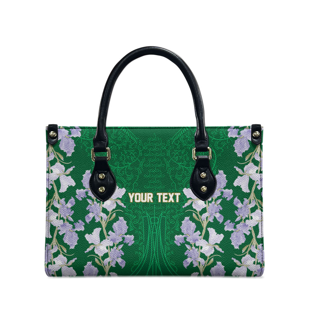 Custom Algeria Iris Floral Green Leather Bag Africa Women’s Football Champion Series 2026