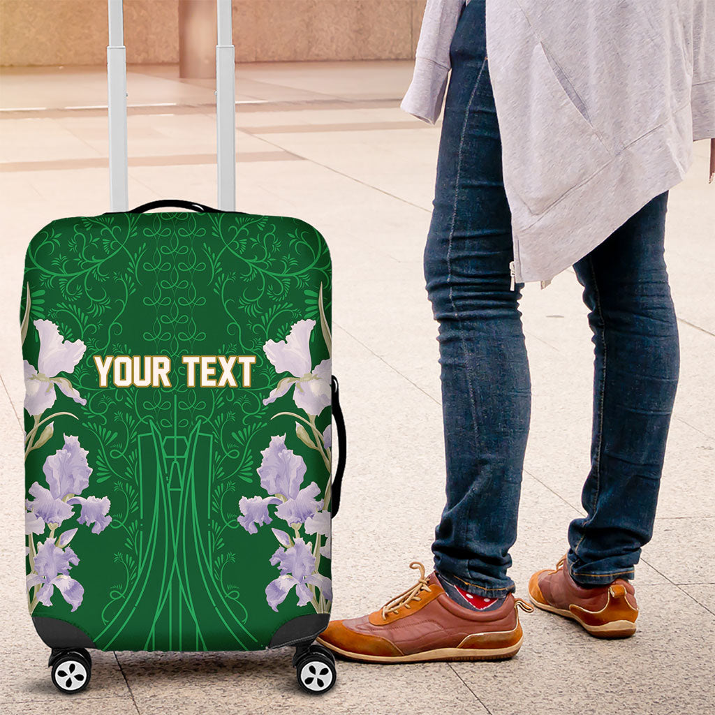 Custom Algeria Iris Floral Green Luggage Cover Africa Women’s Football Champion Series 2026