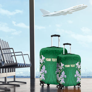 Custom Algeria Iris Floral Green Luggage Cover Africa Women’s Football Champion Series 2026