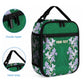 Custom Algeria Iris Floral Green Lunch Bag Africa Women’s Football Champion Series 2026