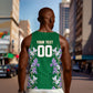 Custom Algeria Iris Floral Green Men Tank Top Africa Women’s Football Champion Series 2026