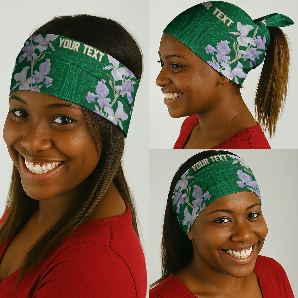 Custom Algeria Iris Floral Green Neck Gaiter Africa Women’s Football Champion Series 2026