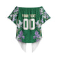 Custom Algeria Iris Floral Green Off Shoulder Wrap Waist Top Africa Women’s Football Champion Series 2026