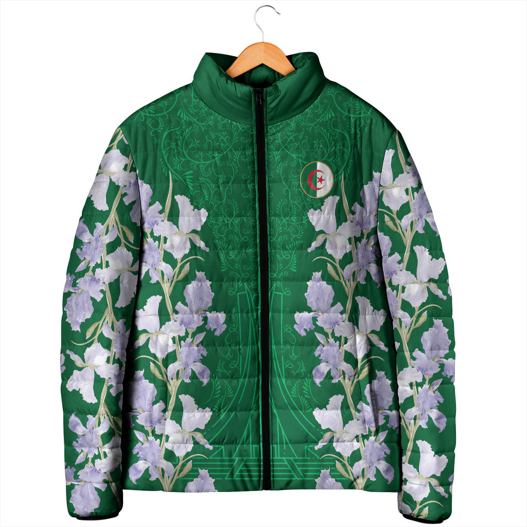 Custom Algeria Iris Floral Green Padded Jacket Africa Women’s Football Champion Series 2026